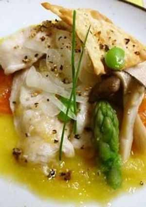 葛たたき鶏のオレンジジュレソース仕立て-レシピのメイン写真