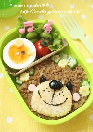簡単キャラ弁＊そぼろクマちゃん。-レシピのメイン写真