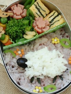 キャラ弁☆ふわふわヒツジのお弁当-レシピのメイン写真