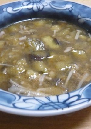 茄子とキノコのスープ-レシピのメイン写真