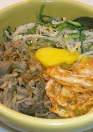 どうせやったら焼いてみて！石焼きビビンバ-レシピのメイン写真