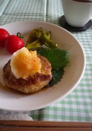 フードプロセッサーＤＥ和風ハンバーグ-レシピのメイン写真