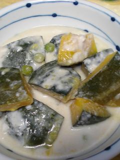 南瓜とグリーンピースのココナツミルク煮-レシピのメイン写真