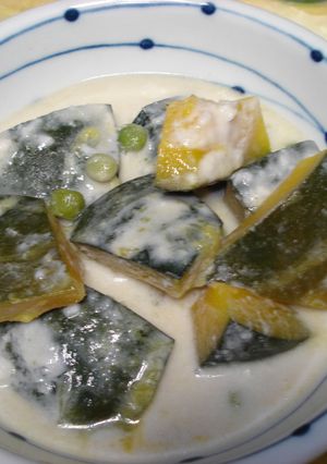 南瓜とグリーンピースのココナツミルク煮-レシピのメイン写真