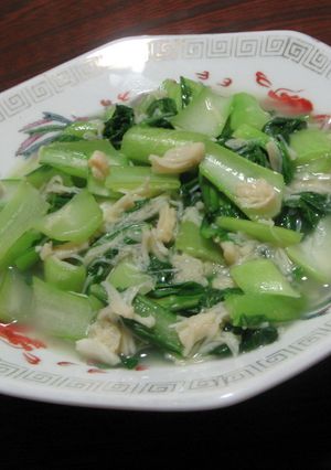 缶詰で作る！チンゲン菜と帆立の本格中華♥-レシピのメイン写真