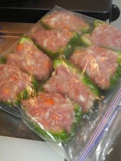 お弁当&常備菜:ピーマンの肉詰め-レシピのメイン写真
