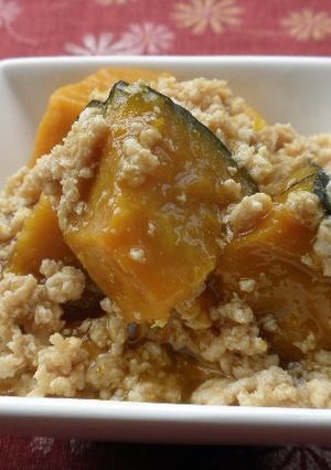 かぼちゃのそぼろ煮♪-レシピのメイン写真
