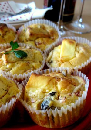 きのことチーズのカップケークサレ-レシピのメイン写真