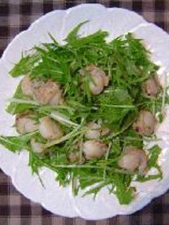 帆立と水菜のサラダ-レシピのメイン写真
