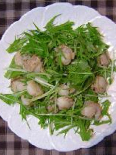 帆立と水菜のサラダ-レシピのメイン写真