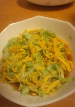 卵とレタスの三杯酢-レシピのメイン写真