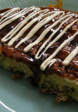 たっぷりキャベツのお好み焼きオムレツ-レシピのメイン写真