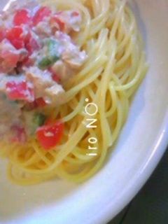 トマトとツナとオクラの冷製パスタ-レシピのメイン写真