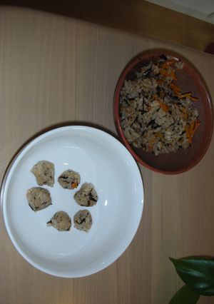 鉄分たっぷり　ひじき人参ご飯　離乳食後期-レシピのメイン写真