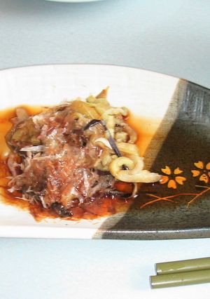 焼き茄子鰹節酢醤油-レシピのメイン写真