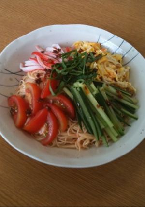 食べるラー油で♡ピリ辛そうめん♬-レシピのメイン写真