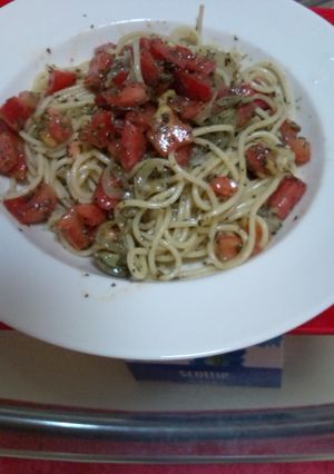 冷製ﾊﾞｼﾞﾙｿｰｽﾄﾏﾄパスタ-レシピのメイン写真