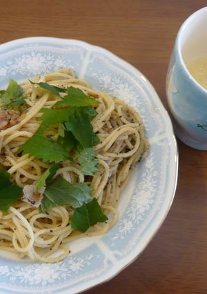 梅パスタ（胡麻風味）-レシピのメイン写真