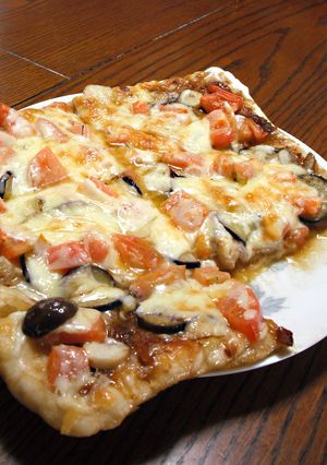 チーズとろりん☆肉味噌ピッツア♪-レシピのメイン写真