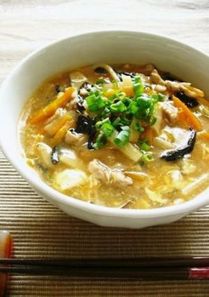 黒酢でサンラータン麺-レシピのメイン写真