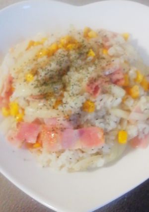 ベーコンとコーンの簡単ピラフ♪-レシピのメイン写真