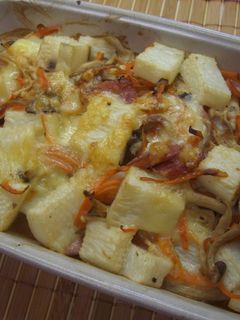 簡単♪長芋ときのこのオーブン焼き-レシピのメイン写真