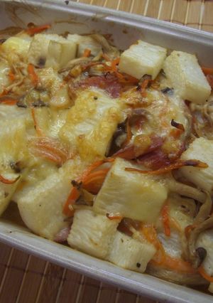 簡単♪長芋ときのこのオーブン焼き-レシピのメイン写真