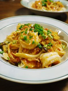エビのトマトクリームパスタ-レシピのメイン写真