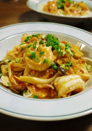 エビのトマトクリームパスタ-レシピのメイン写真