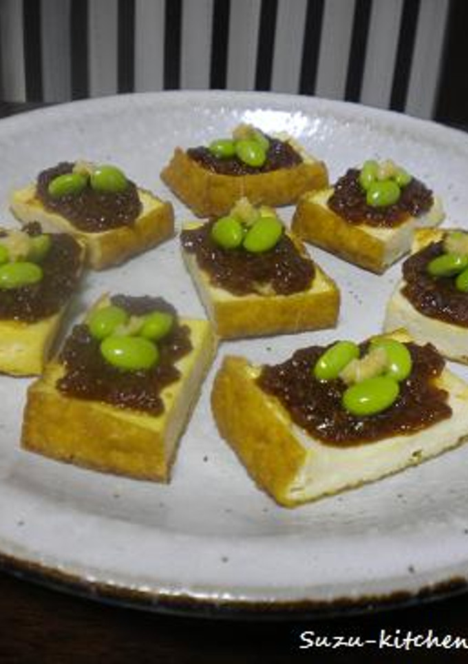 肉味噌風♪　厚揚げ焼き-レシピのメイン写真