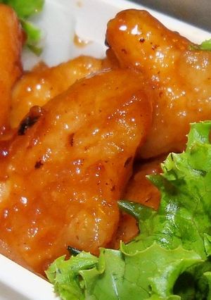 鶏ムネ肉のナゲット　バーベキューソース-レシピのメイン写真