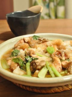 レンジで簡単♪豚肉と小松菜のみぞれ煮-レシピのメイン写真