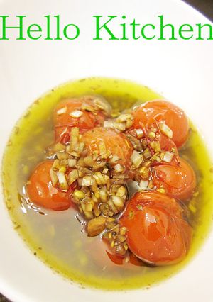 プチトマトのイタリアンHOTマリネ-レシピのメイン写真