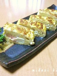 クリームチーズとたらこの洋風だし巻き卵-レシピのメイン写真