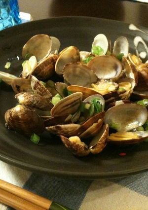 夜食に最適★アサリの酒蒸し-レシピのメイン写真