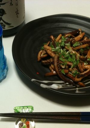 おつまみに♪イカのきもバター醤油焼き☆-レシピのメイン写真