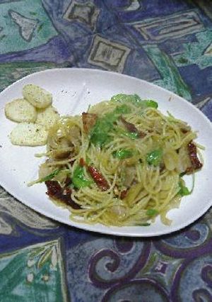 ドライトマトとキャベツのパスタ-レシピのメイン写真
