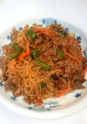 牛肉 春雨お野菜の焼き肉のタレ炒め☆-レシピのメイン写真