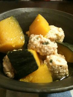 カボチャと鶏つくねの煮物☆-レシピのメイン写真