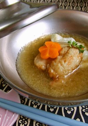 鶏と揚げ餅のみぞれ椀-レシピのメイン写真
