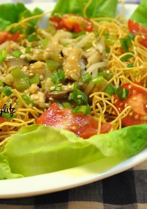 ☆坦々風パリ麺サラダ☆-レシピのメイン写真
