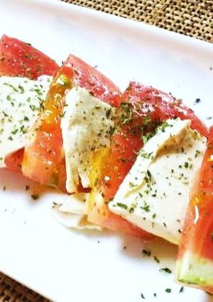 トマトとクリームチーズのシンプルサラダ-レシピのメイン写真