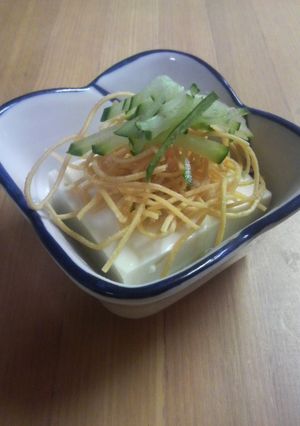豆腐にのっけるだけ☆パリパリやっこ-レシピのメイン写真