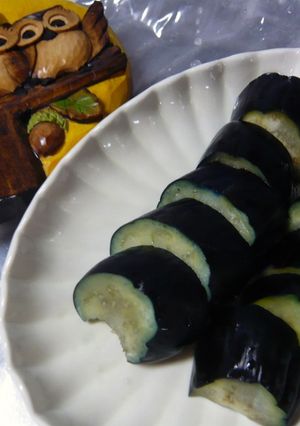 簡単　色鮮やか！　美味しい　なすのお漬物-レシピのメイン写真