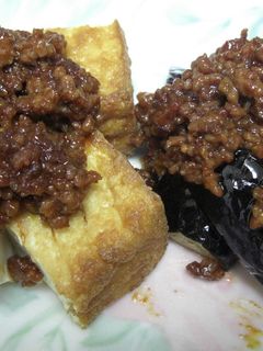 厚揚げ&揚げなすの肉味噌のせ♪♪-レシピのメイン写真