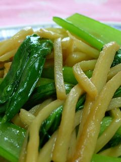 チンゲン菜とたけのこの炒め物-レシピのメイン写真