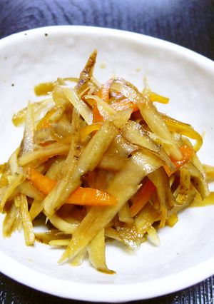 レンジで簡単！ルクエdeきんぴらごぼう-レシピのメイン写真