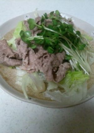 冷しゃぶサラダ　ねぎ塩ポン酢で-レシピのメイン写真