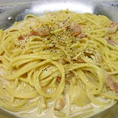えのきとベーコンのクリームスープパスタ-レシピのメイン写真