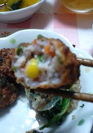 可愛い野菜のいかボール-レシピのメイン写真